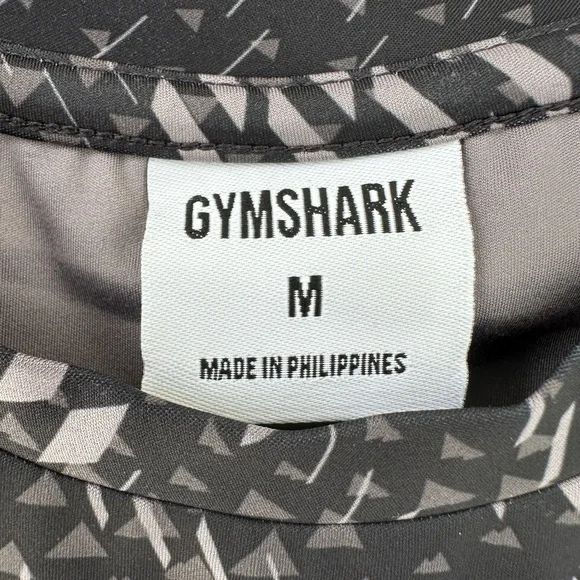 Gymshark Sport Crop Tank Gray White Medium - Picture 4 of 9